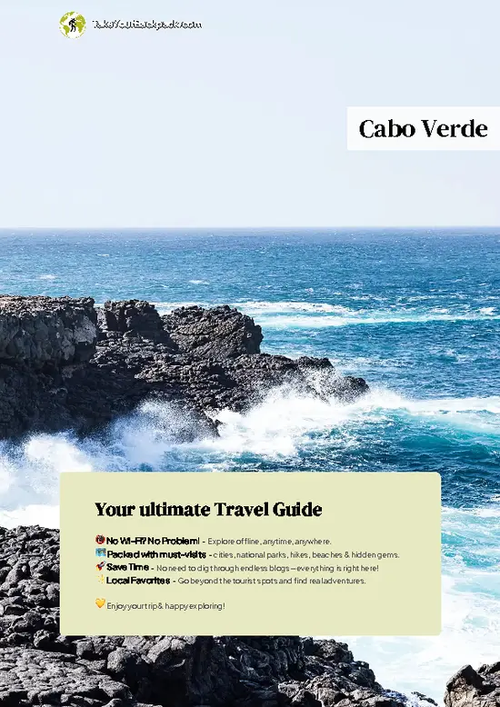 example page 0 from our offline Travel Guide for Cabo Verde